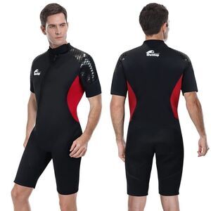 Natyfly Men's Neoprene Shorty Thermal Wetsuit/Dive Suit Sz‎ 3X